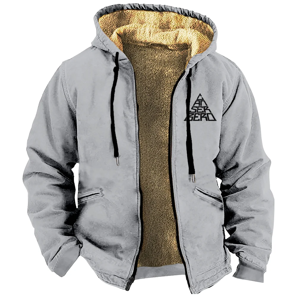 Canserbero-Sweat à capuche zippé à manches longues pour hommes, veste épaissie, manteau Streetwear imprimé 3D, hiver