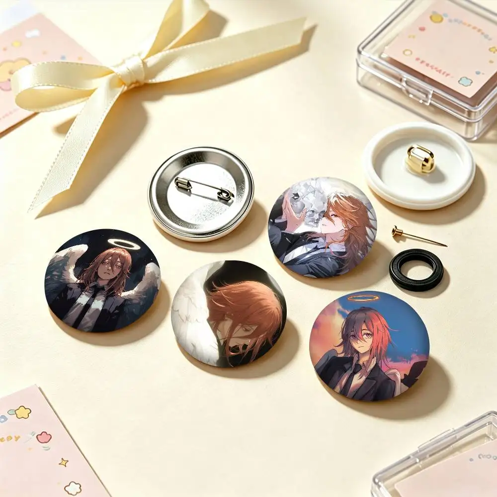 Angel Devil Cool Anime Character  25mm 32mm 44mm 58mm 75mm Brooches Badges Pins for Accessories Gift