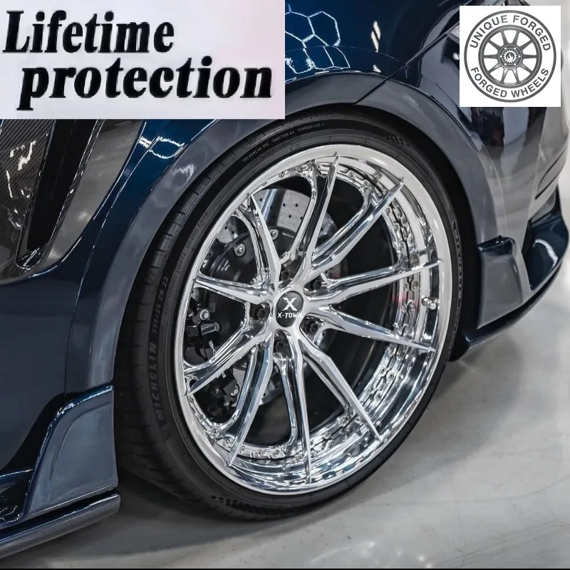 26 Style Chrome Aluminium Alloy 2‑piece 18 19 20 21 22 24 Inch 6061‑T6 5x120 5x114.3 5x112 Custom Forged Wheels For Porsche For
