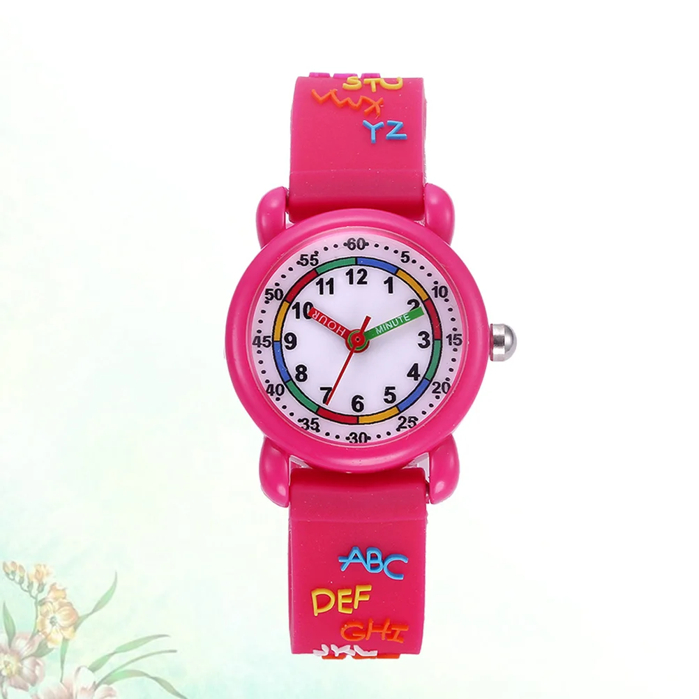 1pc Cartoon Fashion Cartoon Watch Quartz Watch With Adjustable Strap Birthday Christmas Gift Rosy