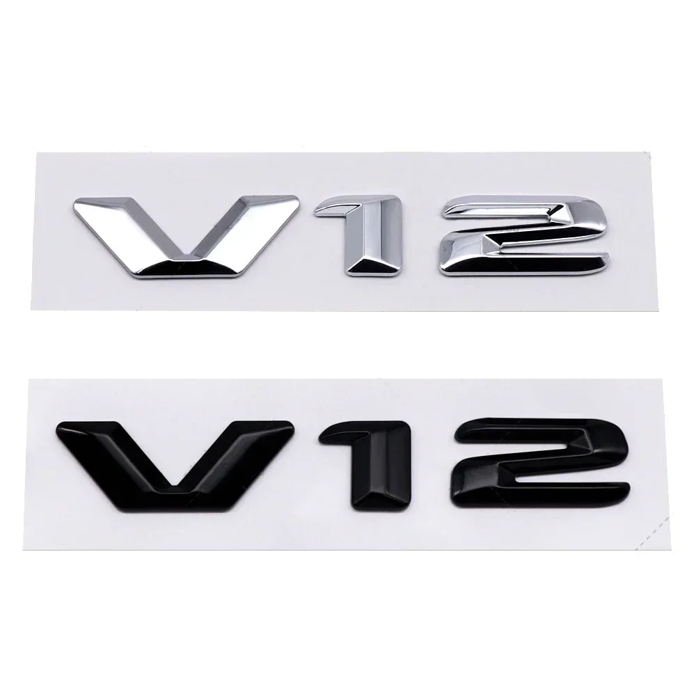 

V12 Car Fender Side Badge Tail Trunk Emblem Sticker for Mercedes Benz S Class S400 S300 S600 W210 W212 W204 W205 W207 W168