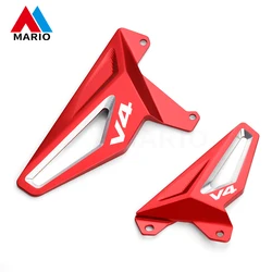 For Panigale V4 R Panigale V4 S Streetfighter V4 S Motorcycle Footrest Pedal Foot Peg Heel Plates Guard Cover Protector
