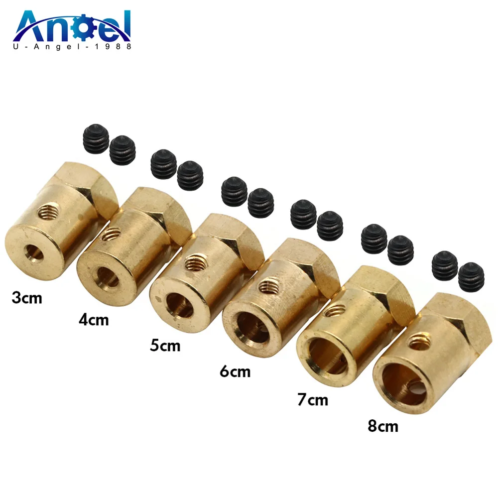 4개/세트 육각 커플링 12mm 타이어 커넥터 커플링 3mm/4mm/5mm/6mm/7mm/8mm 육각 어댑터 RC 자동차 연결 부품