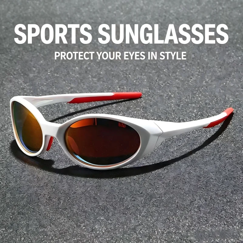 Polarized Sports Sunglasses UV400 Protection Unisex for Cycling Hiking Driving Outdoor Activities