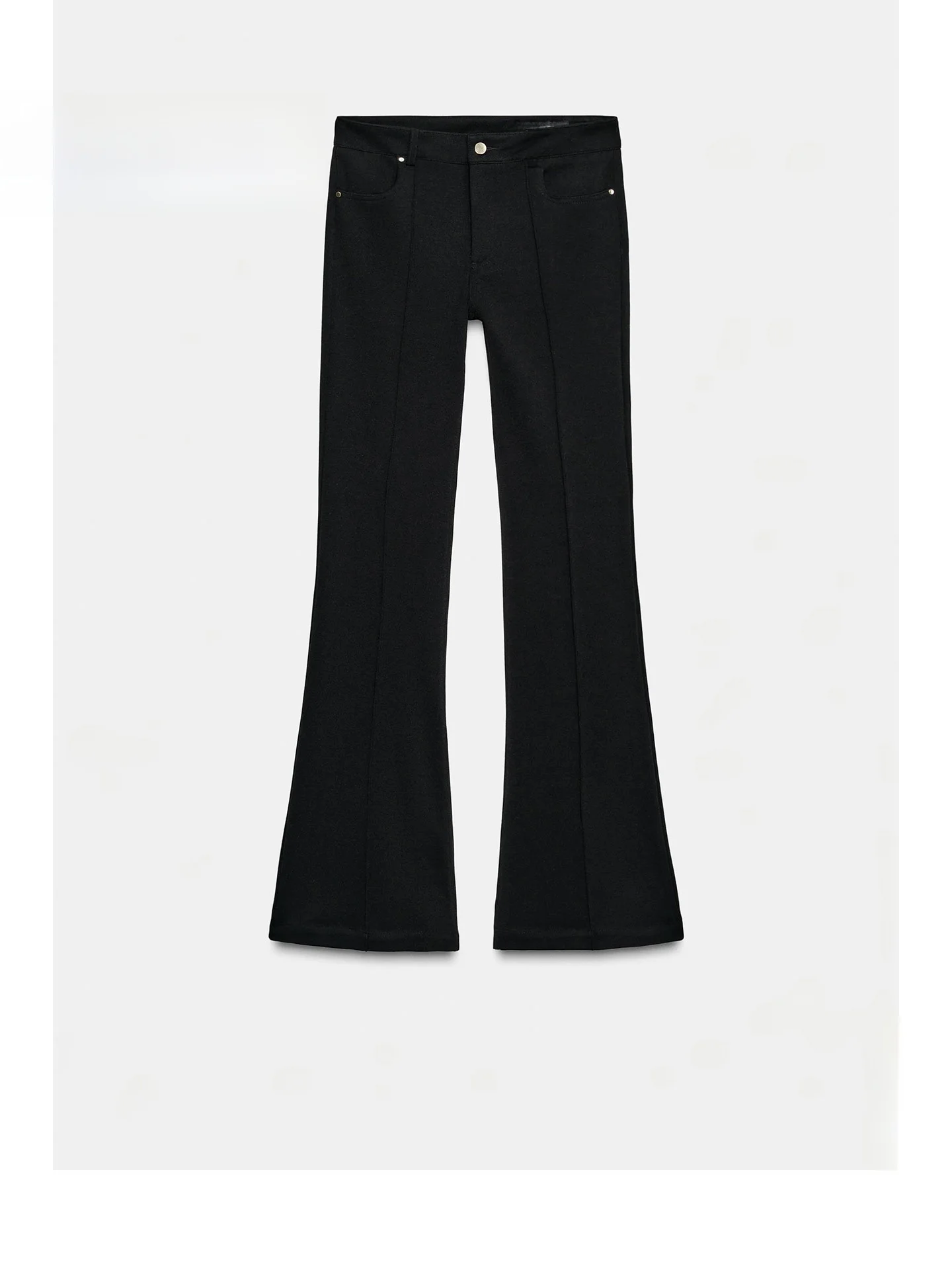 

Женские брюки-клеш с низкой талией, облегающие, повседневные, в американском стиле, новинка 2025 года, зимние повседневные брюки для женщин