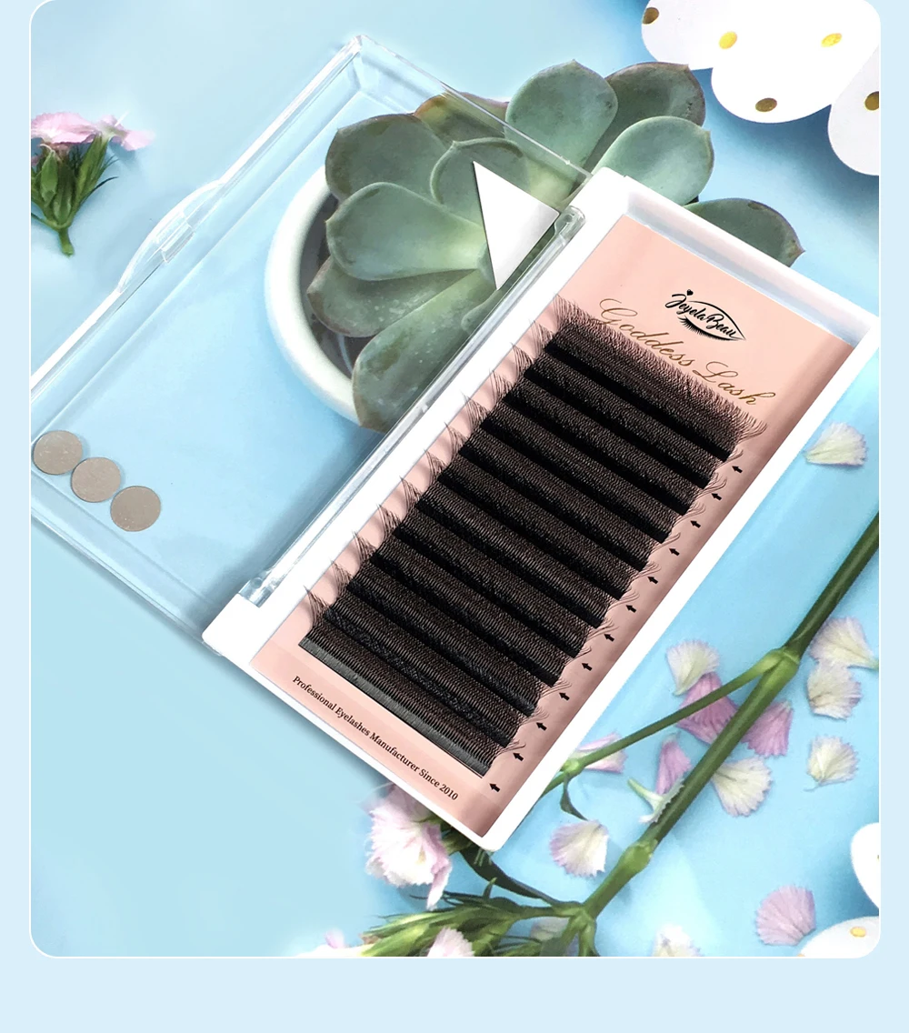 Goddess Automatic Flowering W Shape Bloom 2D 3D 4D 5D 6D 7D  Premade Fans Speed Eyelash Extensions Natural Soft Light Full Dense