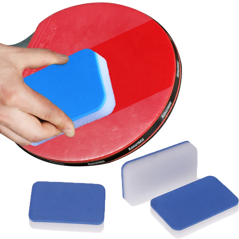 5 PCS Professional Table Tennis Racket Cleaning Sponge Cleaning Agent Rubber Sheet Cleaning Sponge Clean Racket Care Accessories