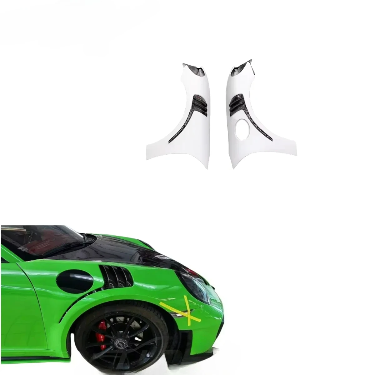 

Superior-Quality FORPorsche 718 982 GT4 Fenders Semi-Carbon Fiber