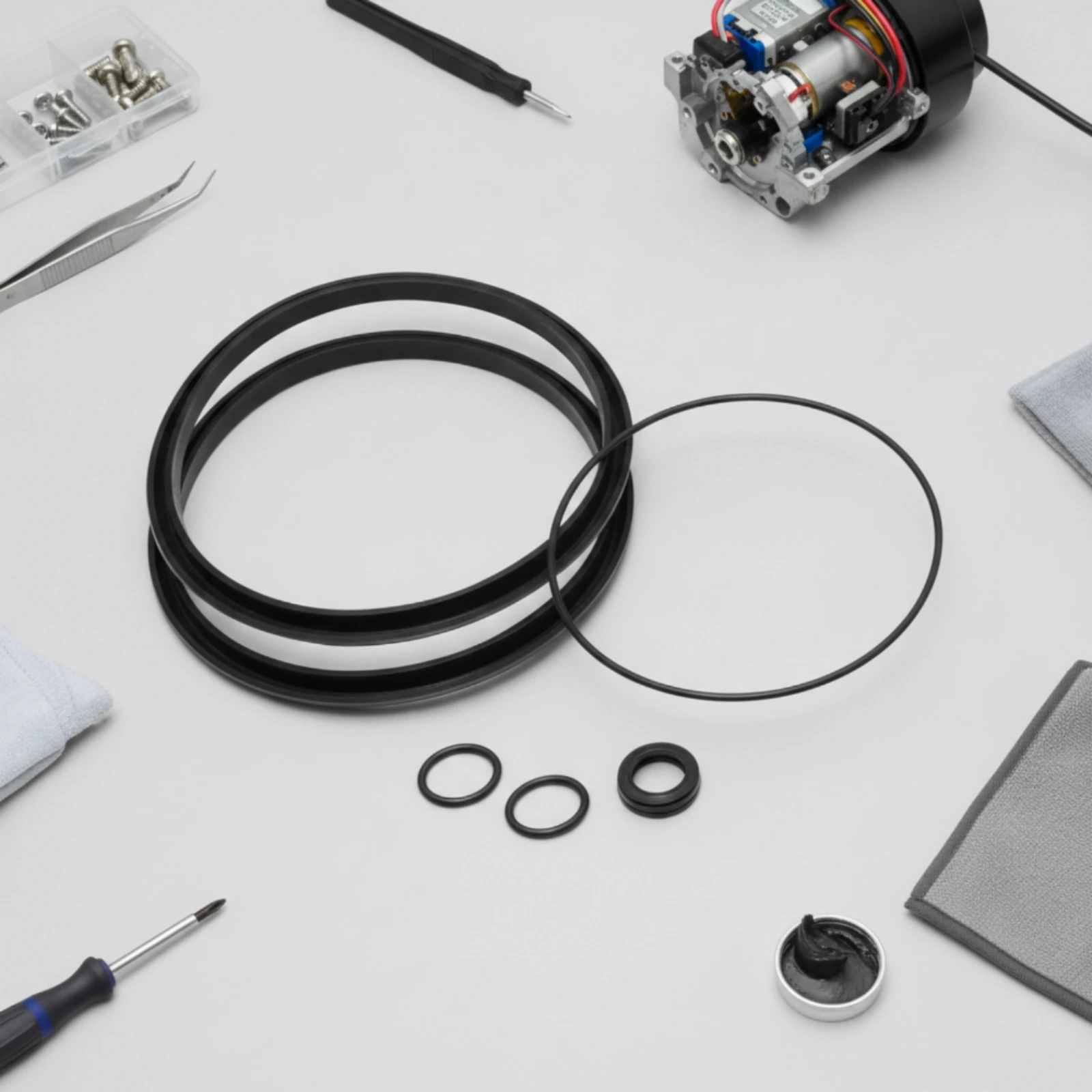 Tire Changer Cylinder Seal Kit Leak Resistant Rubber Seal Seal Kit Tire Changer Gasket Exact Fit Replacement Part Pneumatic view 5