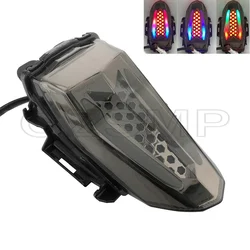 Motorcycle LED Taillight Fit for YAMAHA YZF R15 V3 V4 YZF-R15M V4.0 ABS 2017-2023 Rear Brake Turn Signal Integrated Tail Lights