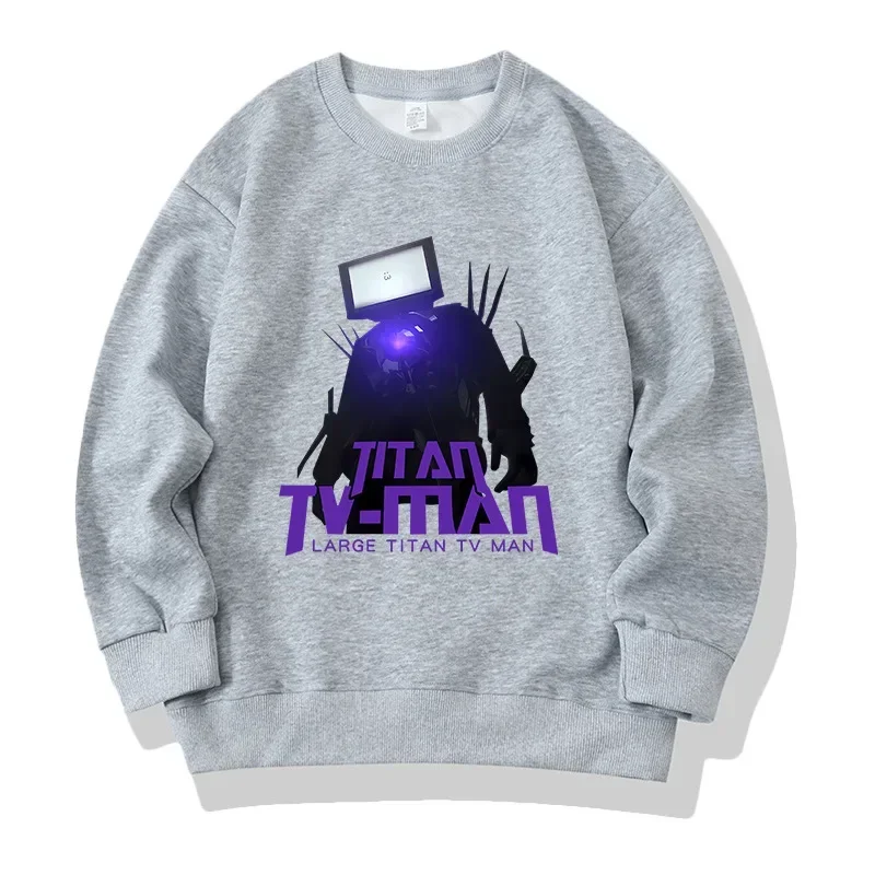 Kids boys skibidi toilet hoodie anime character print cosplay sweatshirt Youth Men Titan TV man pullover