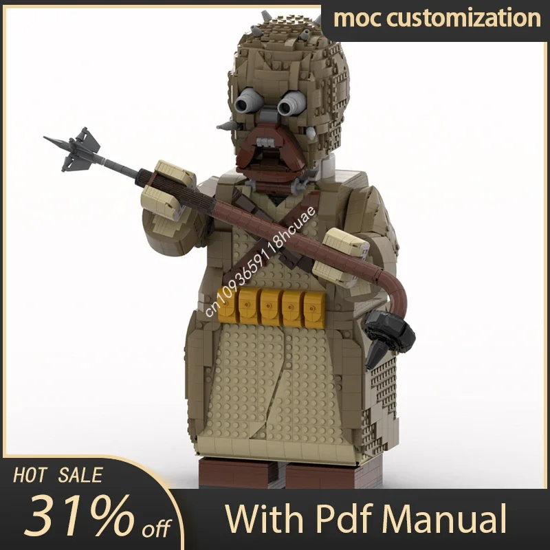 

Moc Star Battle Tusken Raider Мегафигурка Модель Строительные блоки Кирпичи Diy Творческая сборка Развивающая игрушка Праздничный подарок