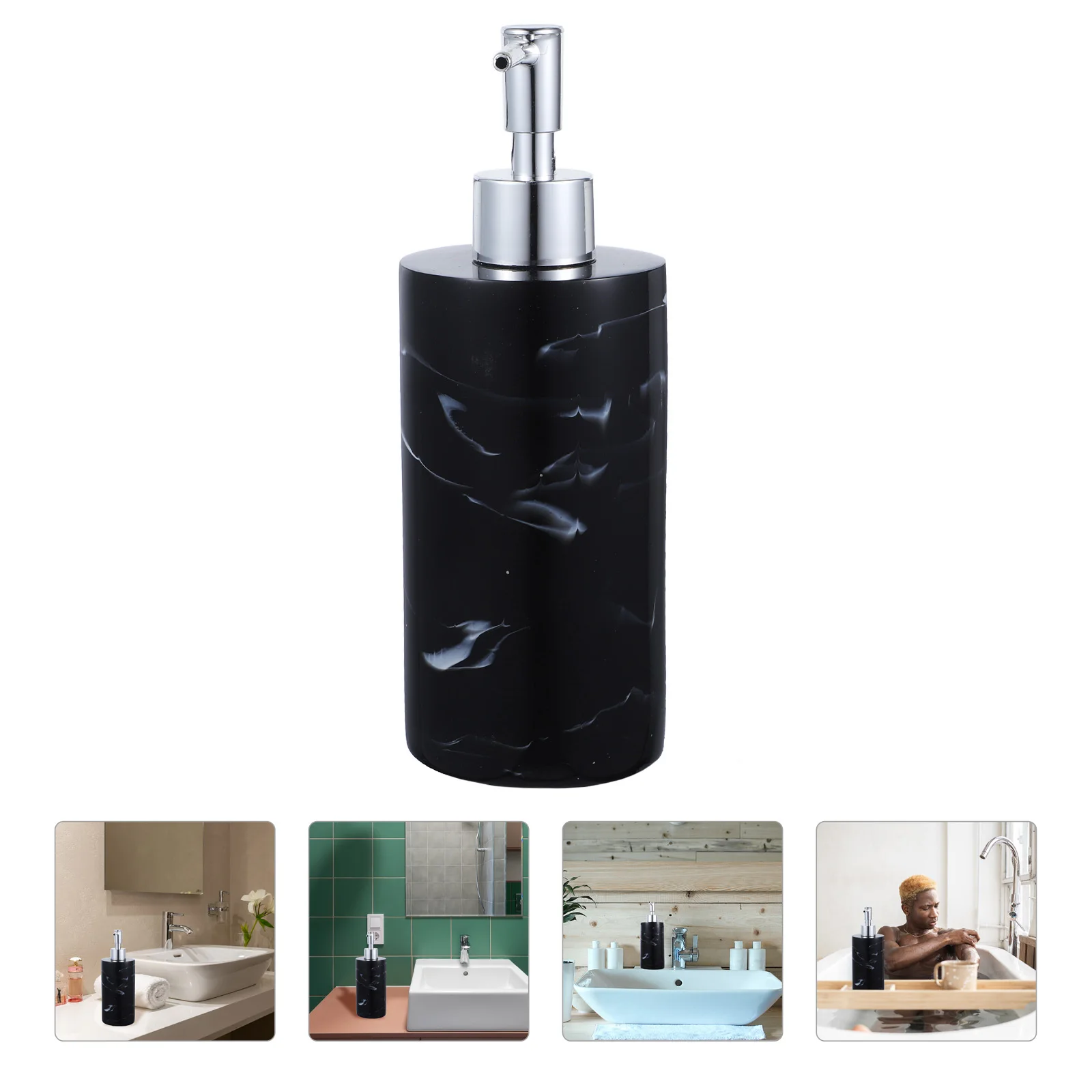 

Refillable Press Type Shampoo Storage Bottle Cylinder Shaped Travel Size Body Wash Container Gel Dispenser Eco