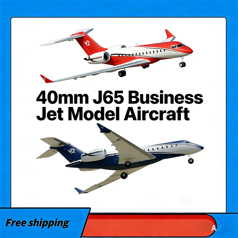 Xfly Electric Rc Fixed Wing Airplane Dual 40mm J65 Business Jet Model Aircraft For Outdoor Flight Rc Hobby Enthusiasts Pnp