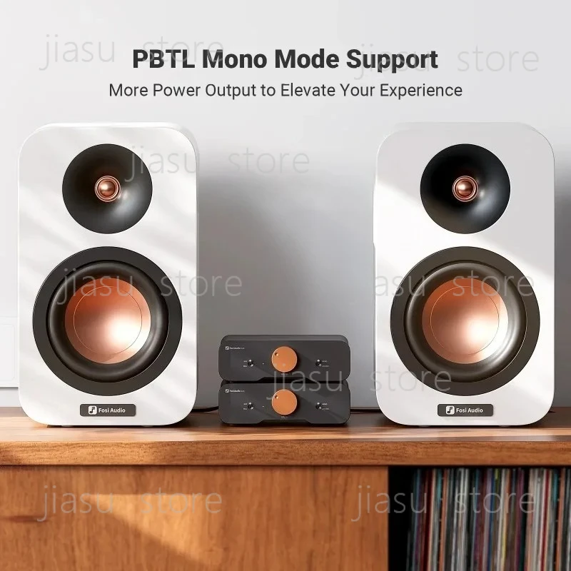 Стереоусилитель мощности Fosi Audio ZA3 TPA3255 класса D HiFi для пассивных полочных колонок с входами XLR/RCA/балансными входами