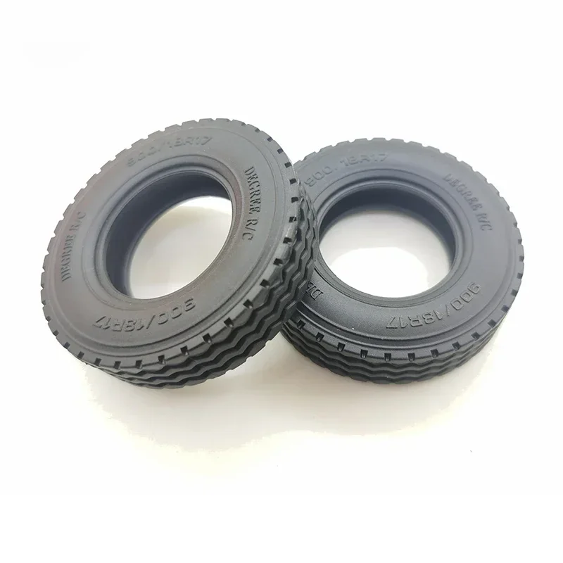 2pcs High Quality Rubber Tire Upgrade Refit for 1/14 Tamiya Tractor Trailer Modification Diy Parts Toys