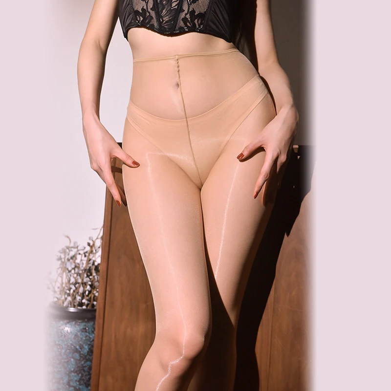 1 Pair Thin 10D Horse Oil Tight Women High Elastic Stockings Mask Steel Stockings Lady Satin Shiny Ultra-thin Long Pantyhose