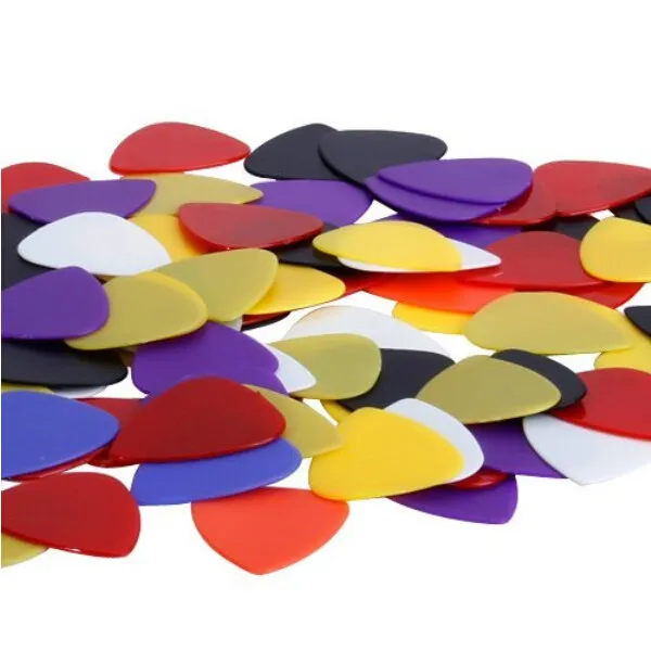 100Pcs Guitar Picks Plastic ABS Nylon 3x2.5cm 0.58-0.86mm Instant Release Tone Optimized for Acoustic Electric