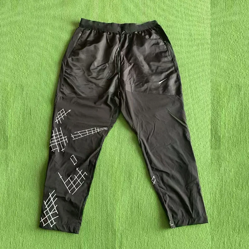 الرجال عارضة الرياضة اللياقة البدنية تشغيل السراويل الطويلة سريعة الجافة تنفس الربيع الصيف شريط نمط الرطوبة فتل الكبار الحجم #1