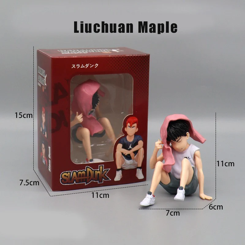 SLAM DUNK Figure Sakuragi Blossom Doll Figure Liuchuan Maple Model Car Decoration Tabletop Ornament Gift