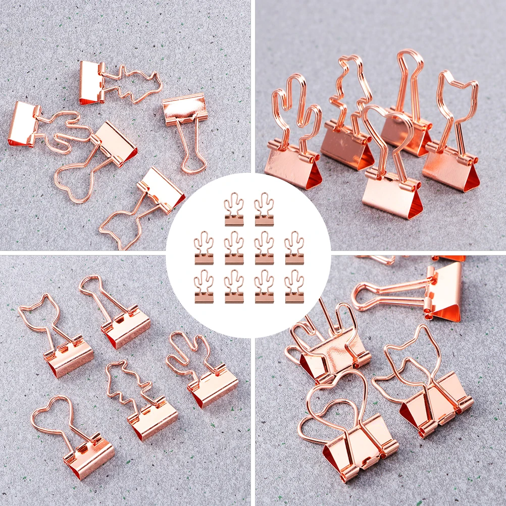

15Pcs Binder Clips Bright Color Paper Clip for File Multi-Function File Clips Office Supplies for Home School Desk Organization