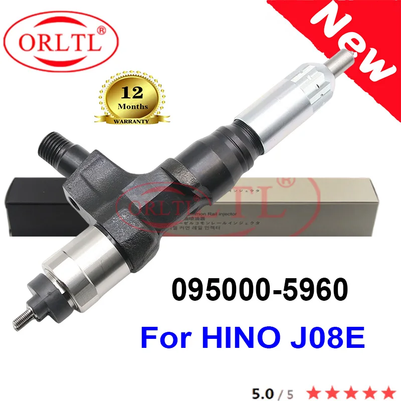 New Diesel Fuel Injector Nozzle 095000-5960 0950005960 095000 5960 23670-E0301 23670-E0300 239101400 5865202630 For HINO J08E