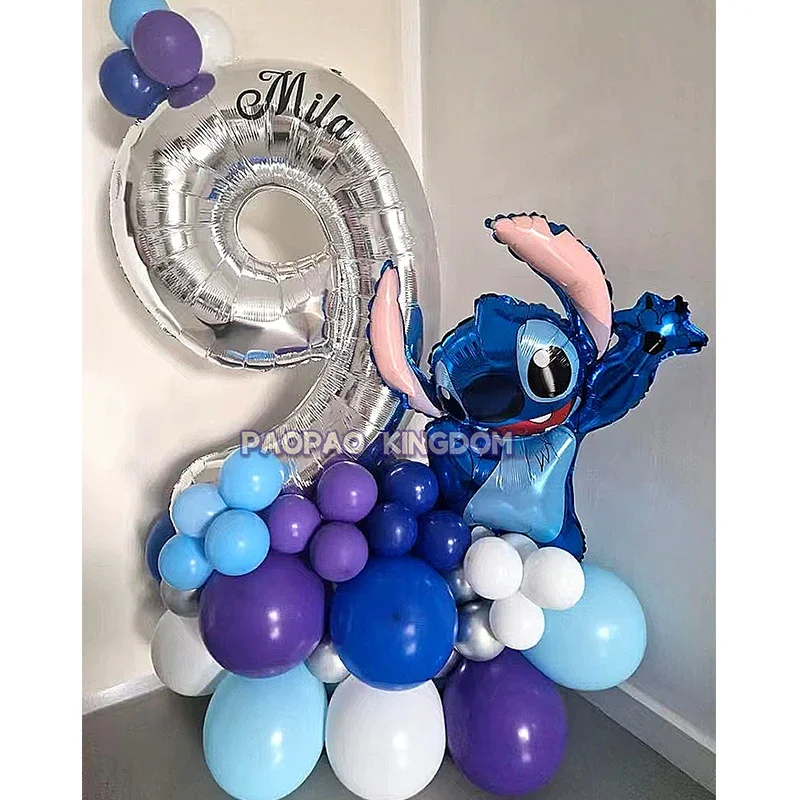 Disney-Ensemble de ballons en aluminium CAN o & Stitch, décorations de fête d\'anniversaire pour garçon et fille, globos gonflables à l\'hélium,