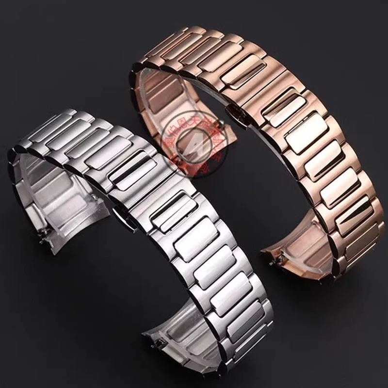 Silver Rosegold 22mm Solid Steel Watch Strap For MIDO MULTIFORT M049526A Stainless Steel  Camber Men's Watchband Attachment