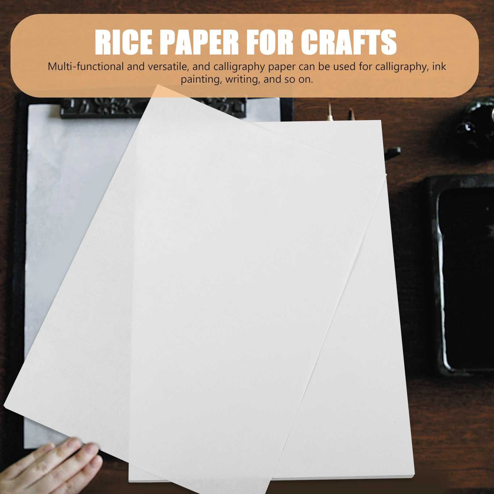

Thickened Calligraphy Xuan Rice Paper Smooth Writing Practice Multi functional Chinese Art Portable Brush Ink Crafts Drawing