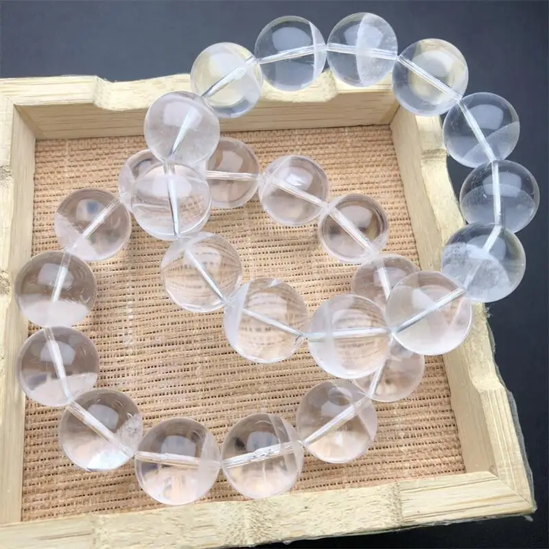 

16MM Natural White Garden Quartz Bracelet Women Fashion Reiki Healing Energy Gemstone Gift 1PCS