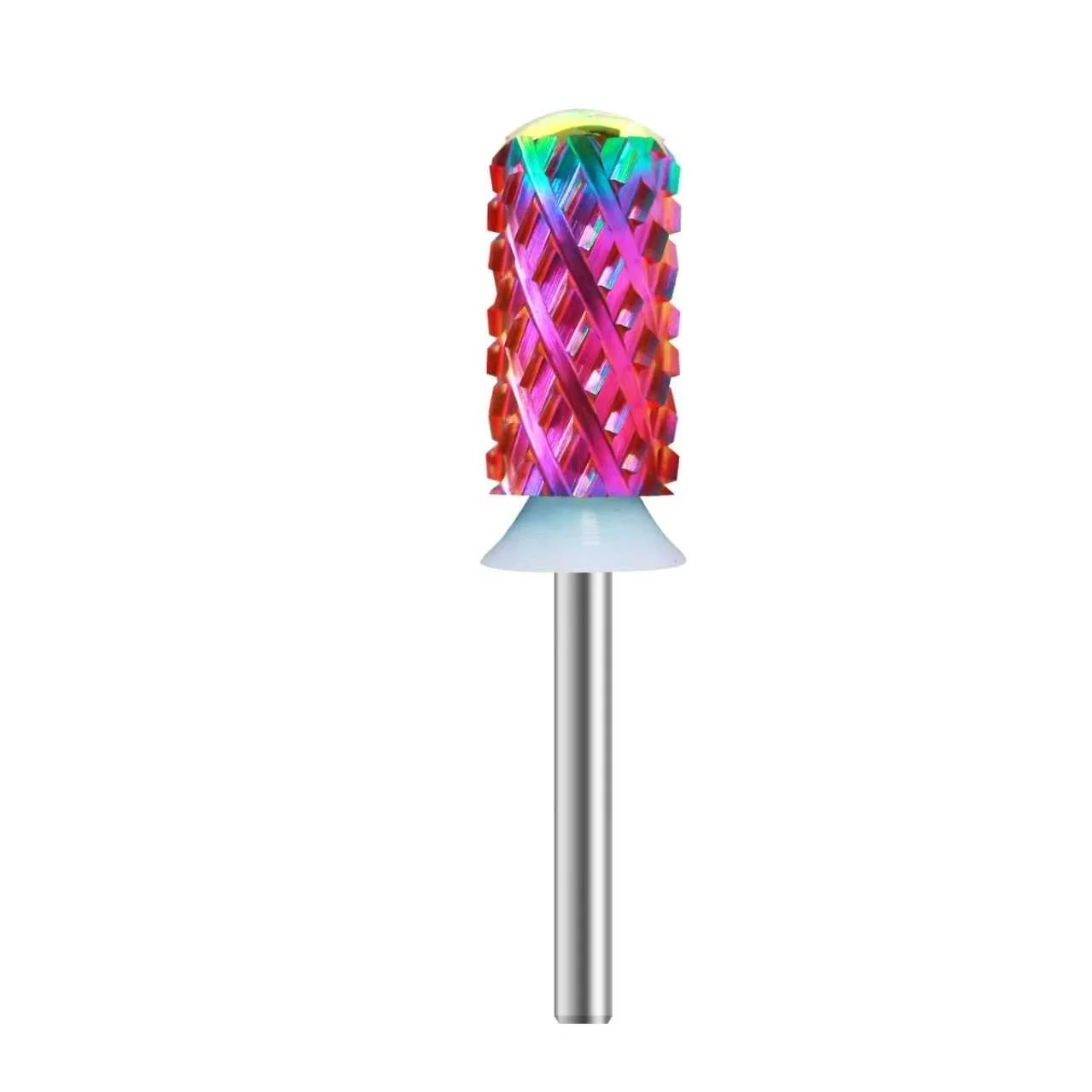 HOT SALE Rainbow Purple  Gold XF/F/M/4XC 3/32 Tungsten Carbide Nail Drill Bit Large Barrel Manicure Tools Dipping Powder Remove