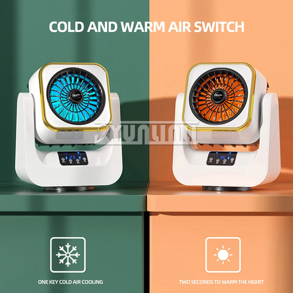 침실 가정용 소형 다기능 난방 팬용 900W 휴대용 전기 히터 팬