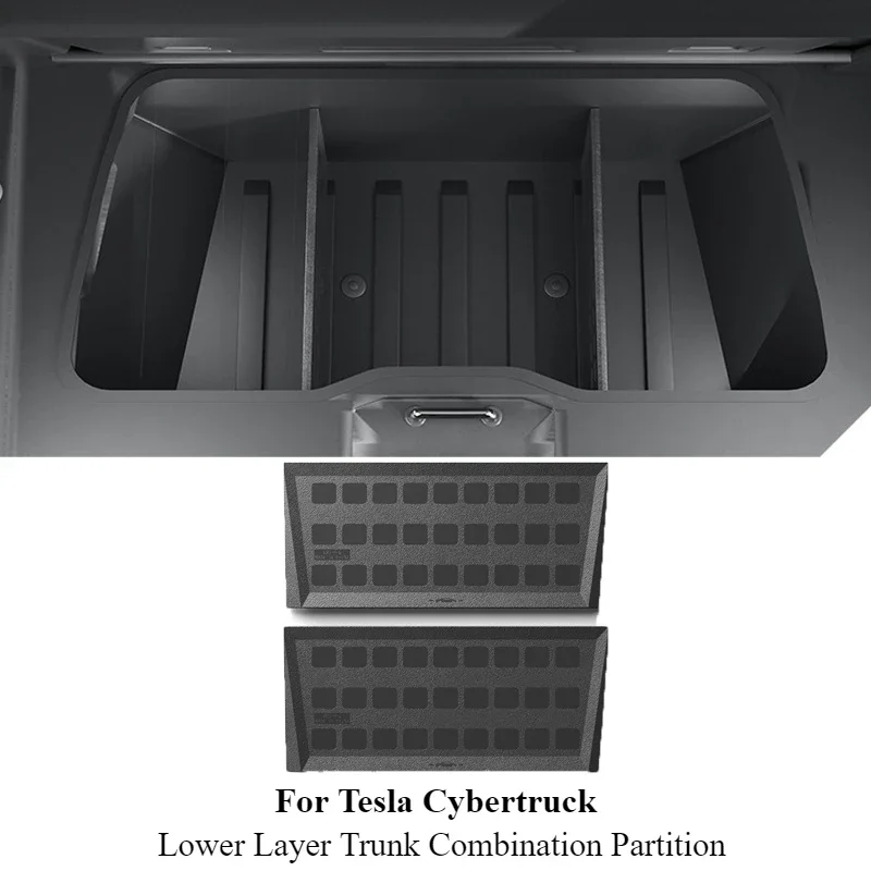 

Новый! Нижняя слой багажника, комбинированная перегородка для Tesla Cybertruck 2024 2025, грузовик-кровать, контейнер-органайзер, доска для интерьера, аксессуары