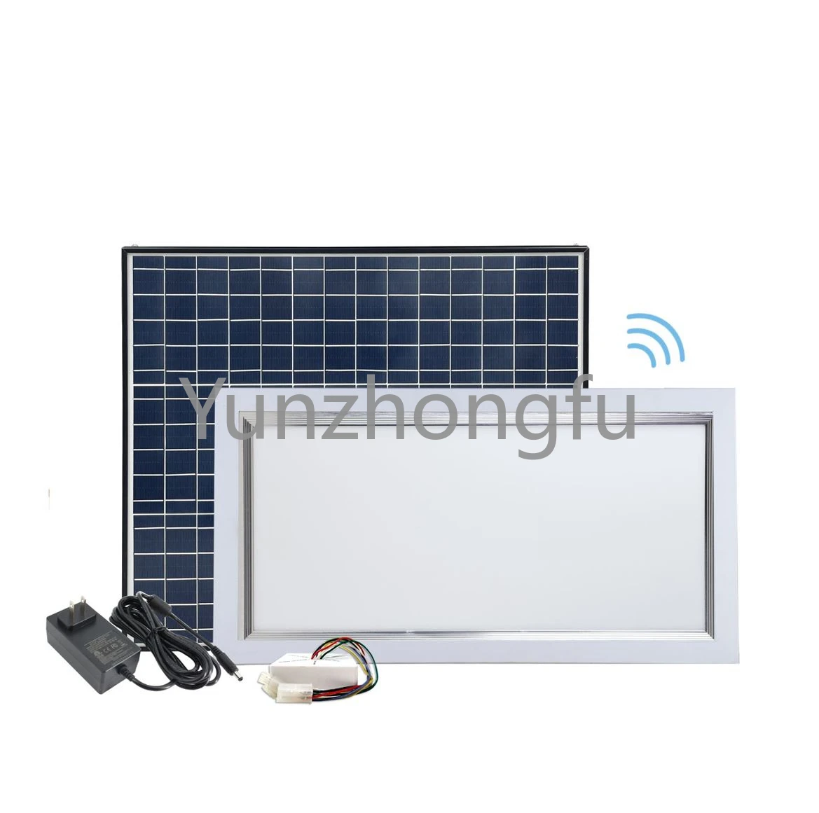 300X600mm Solar Panel Powered Skylight Roof Natural Lighting Ceiling Mounted LED Panel Solar Skylight