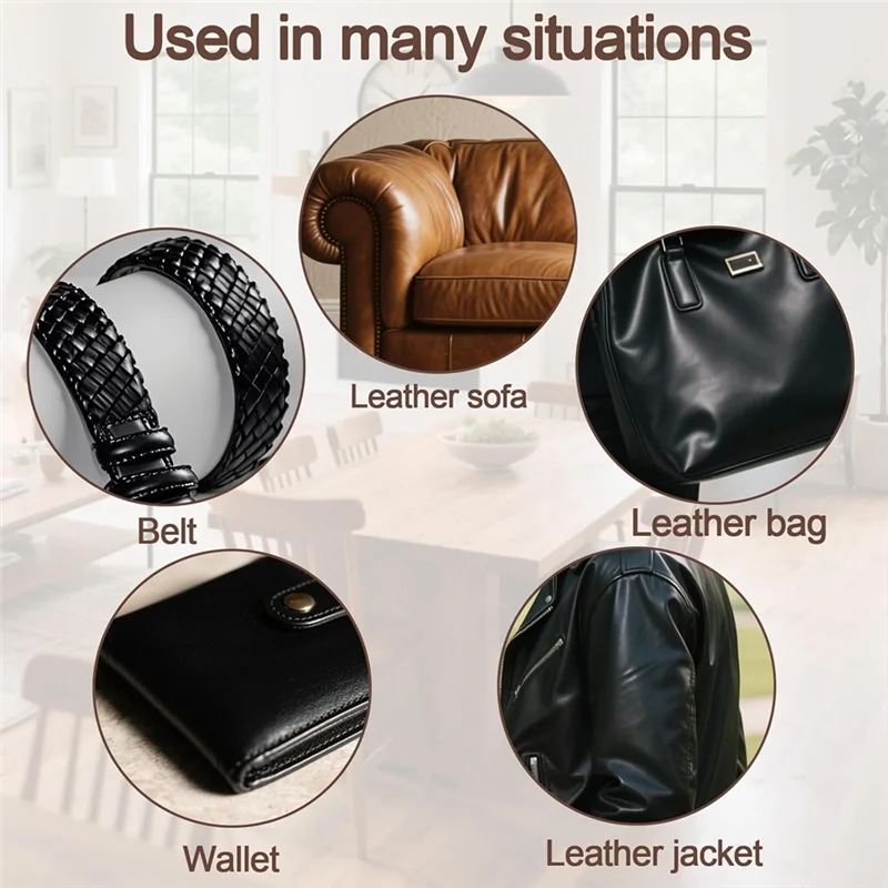 ABNO-للجلد والأثاث، لفرشاة تنظيف العناية بالخشب - قطعتان من فرشاة الرخام ذات المقبض القصير مع مقبض مريح