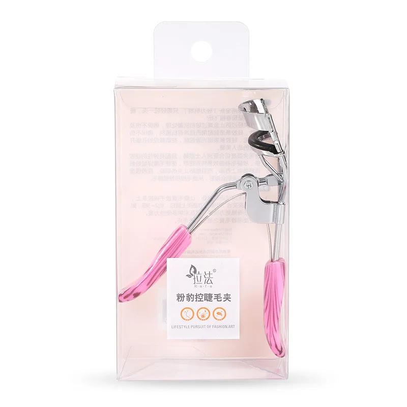 Eyelash Curler Stainless Steel Eyelash Curler Stereotyped Leopard Handle Portable Tweezers False Eyelashes Auxiliary Curler