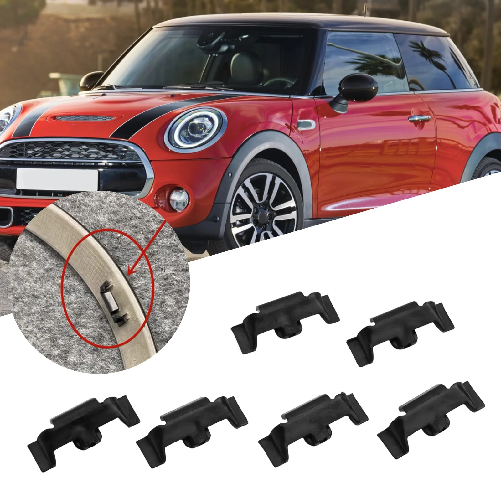 Clips de anillo de ajuste de faro seguro y elegante para Mini Cooper R55 R56 R57 R58 R59 R60 F56, ajuste perfecto para mejorar la apariencia