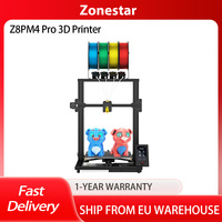 Zonestar Z8PM4 Pro Extruder 4-IN-1-OUT Color-Mixing 3D Printer LCD Screen High Precision Resolution DIY Kit, 20-60mm/s Printing