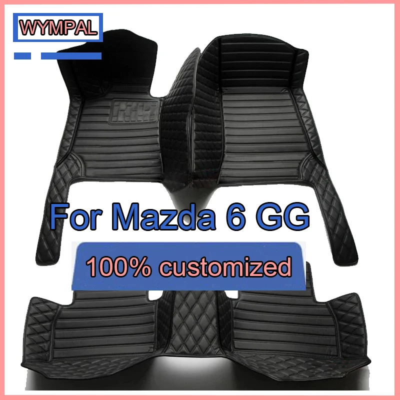 Customized Artificial Leather Car Floor Mat For Mazda 6 GG 2003 2004 2005 2006 2007 Protect Your Vehicle's Interior Accessory