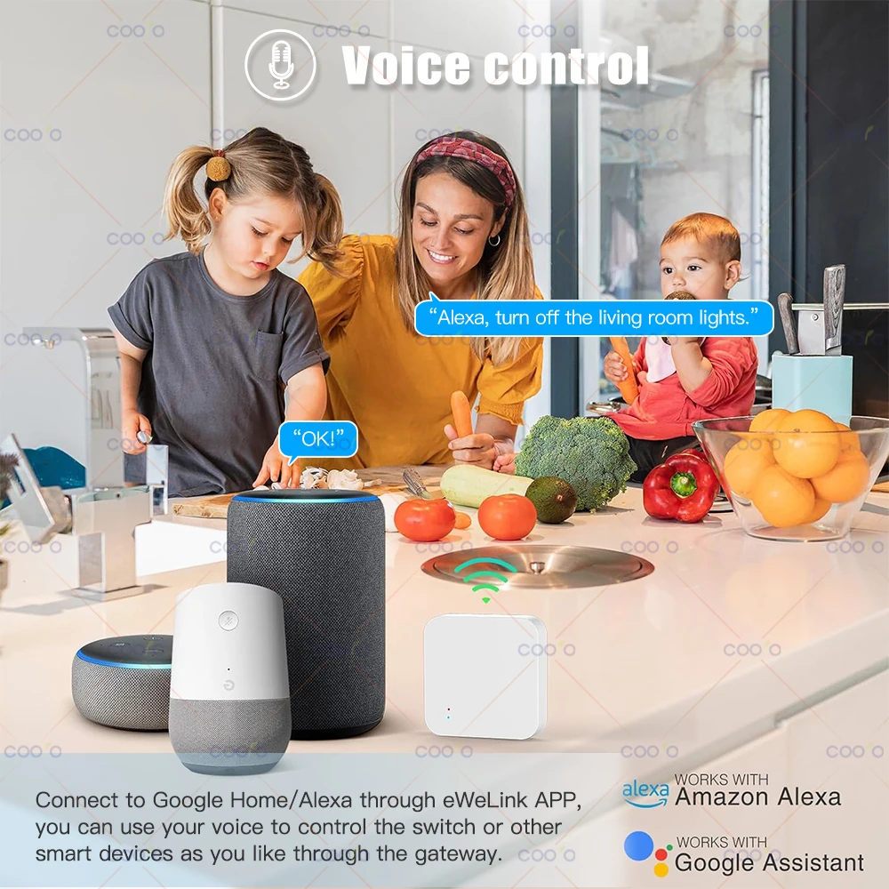 Zigbee 3.0 Gateway Hub Smart Home Wireless Bridge eWeLink App dispositivo di automazione del telecomando funziona con Alexa Google Assistant