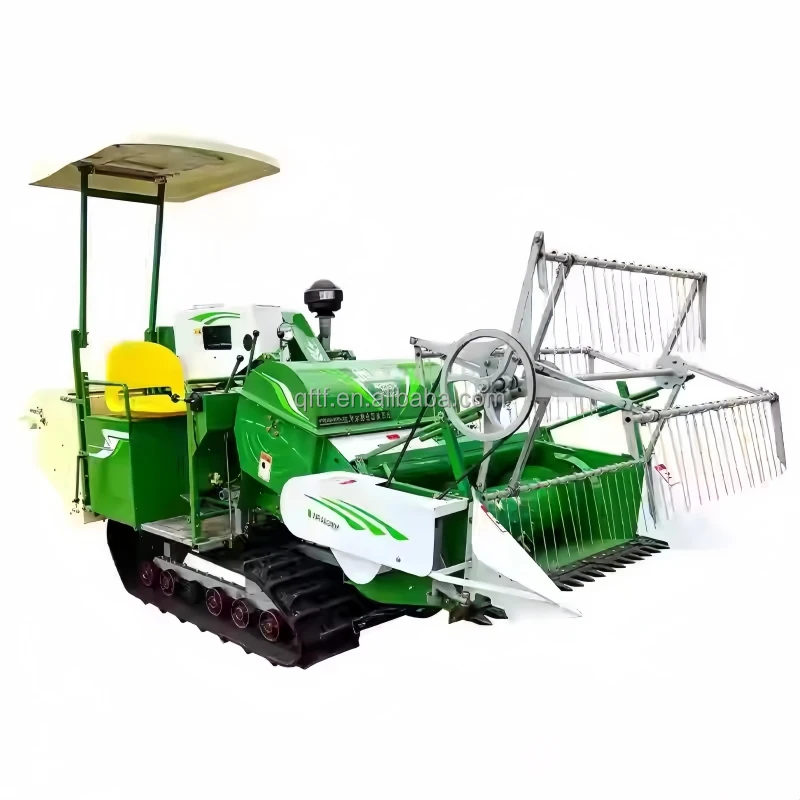 Professional  Hydraulic Lifting Gear Drive Rice Wheat Corn Soybean Bean Peanut Combine Harvester Machine 1000mm Working