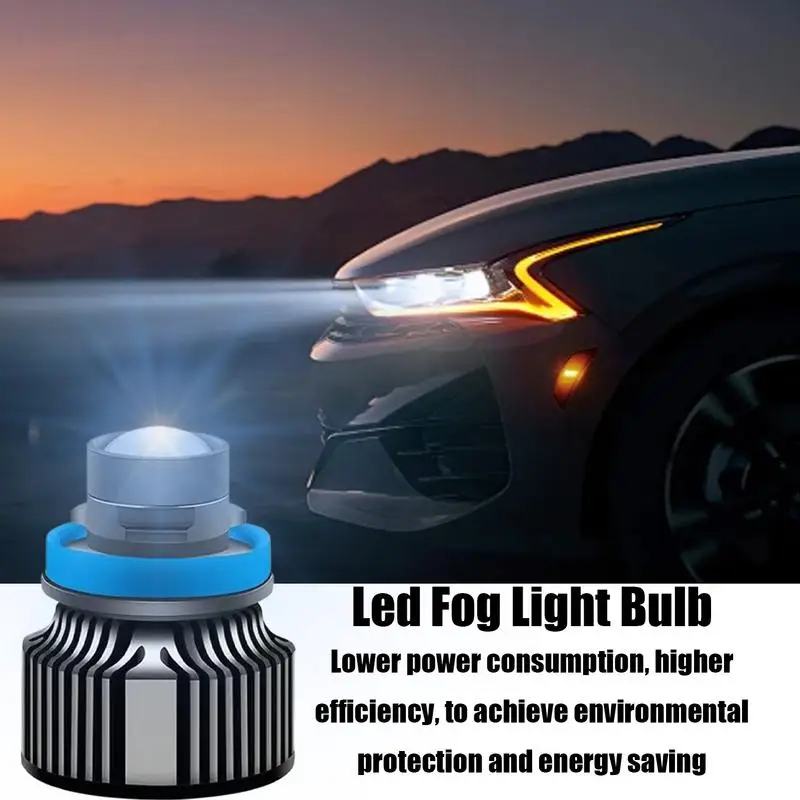 Car Fog Lamp Bulb Powerful High Brightness Fog Lamp Bulb Shock Resistant Foglight Long-Lasting Fog Light For Travel Daily