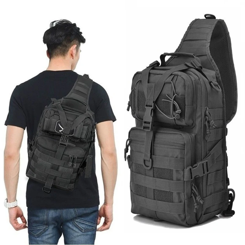 Men\'s Sling Bag High Quality Sling Backpack Rover Shoulder Bag Outdoor Assault Range Bag Camping Hunting Crossbody