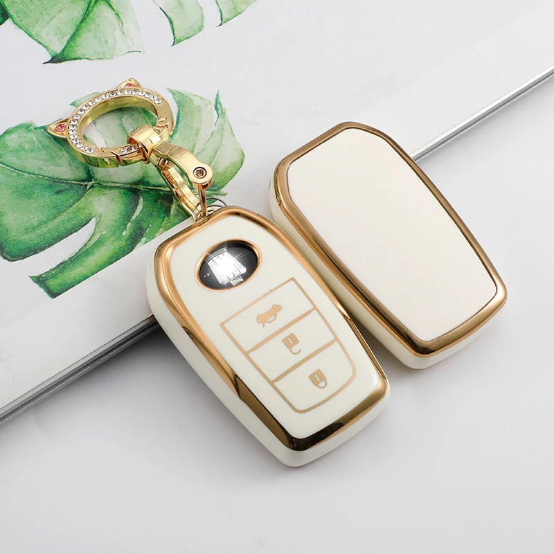 New TPU Car Remote Key Cover Case Holder for Toyota CHR Prado Prius Camry Corolla RAV4 2017 2018 2019 2020 Auto Accessories