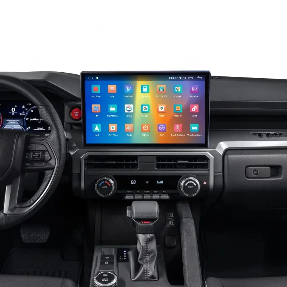 14.6 "راديو السيارة لتحديد المواقع والملاحة لتويوتا تاكوما 2024 2025 ستيريو Carplay أندرويد السيارات مسجل شرائط مشغل وسائط متعددة رئيس وحدة