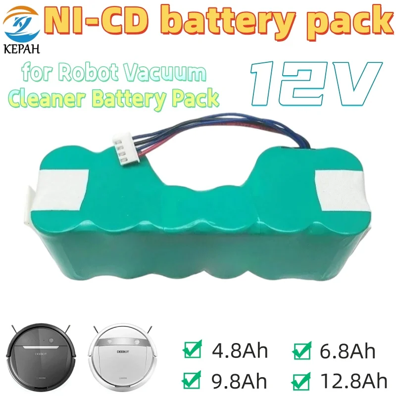 

High Quality Battery 4.8/6.8Ah for Ecovacs Deebot DM87 DM88 DG716 DE33 DE35 DE5G DD35 12V 4800mAh Robot Vacuum Cleaner Batttery
