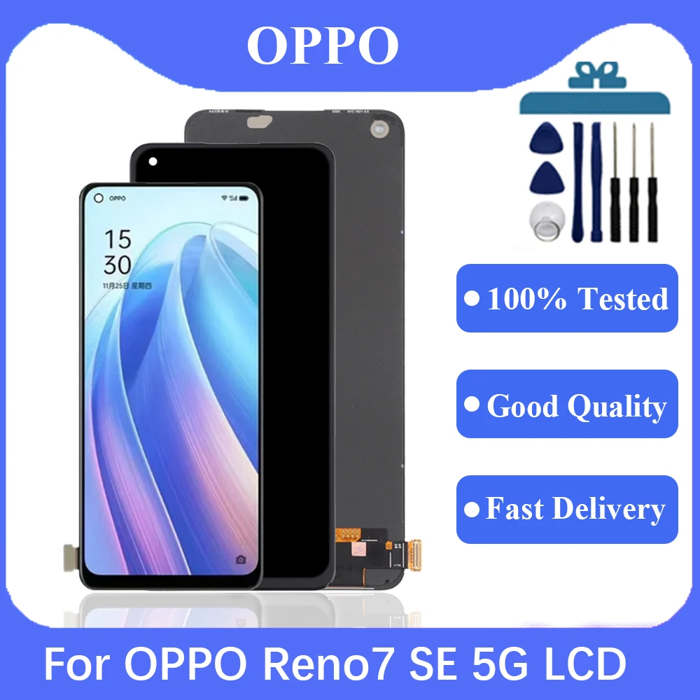 

6.43''Original For Oppo Reno7 SE 5G LCD PFCM00 Display Screen Touch Panel Digitizer For OPPO Reno7 SE 5G LCD Replacement