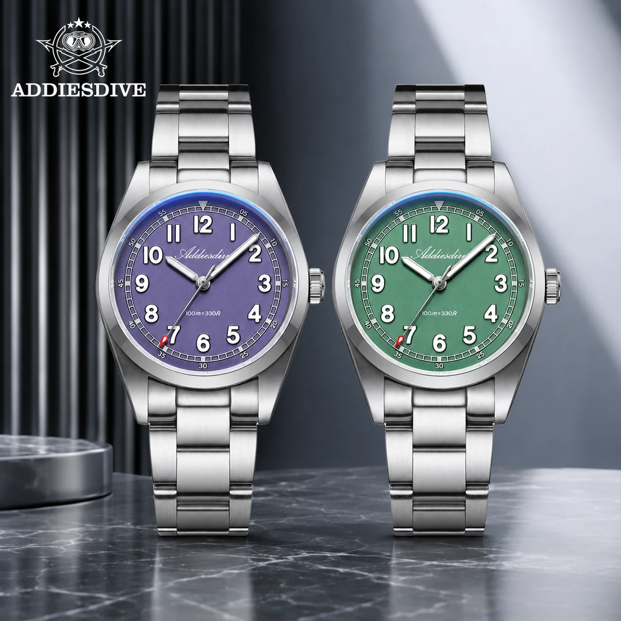 ADDIESDIVE Elegant Quartz Watch for Lady 36MM Sapphire Glass BGW9 Super Luminous Watches Japan 2035 10Bar Waterproof Wristwatch