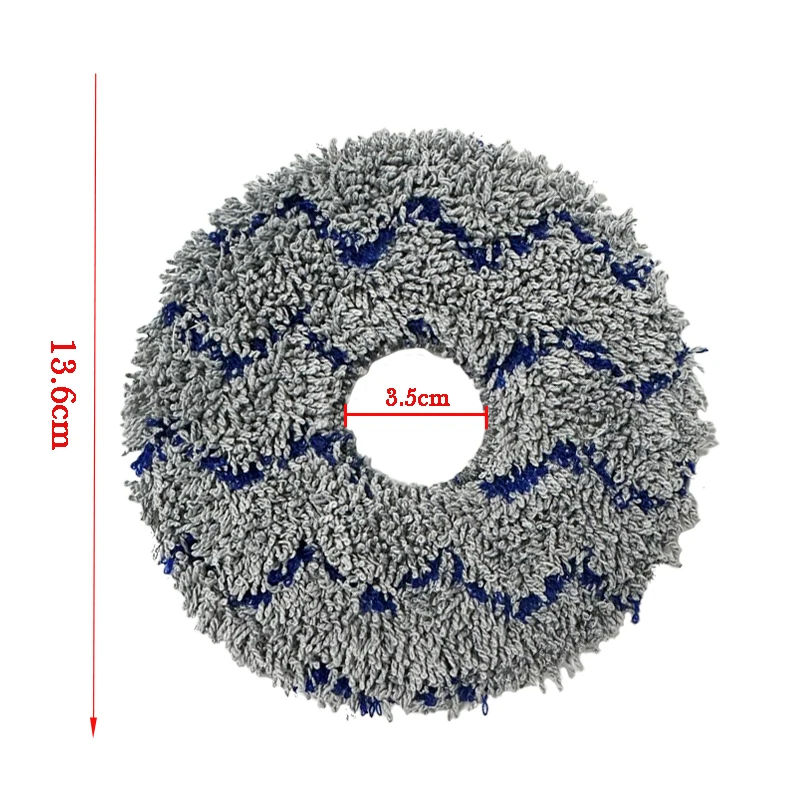 Mopptuch für ECOVACS Roboter, hochwertiges Wischpad, 13,6 cm, 6 Stück/12 Stück, Zubehör für Roboter-Staubsauger, Mop-Ersatzteile – Detail 9