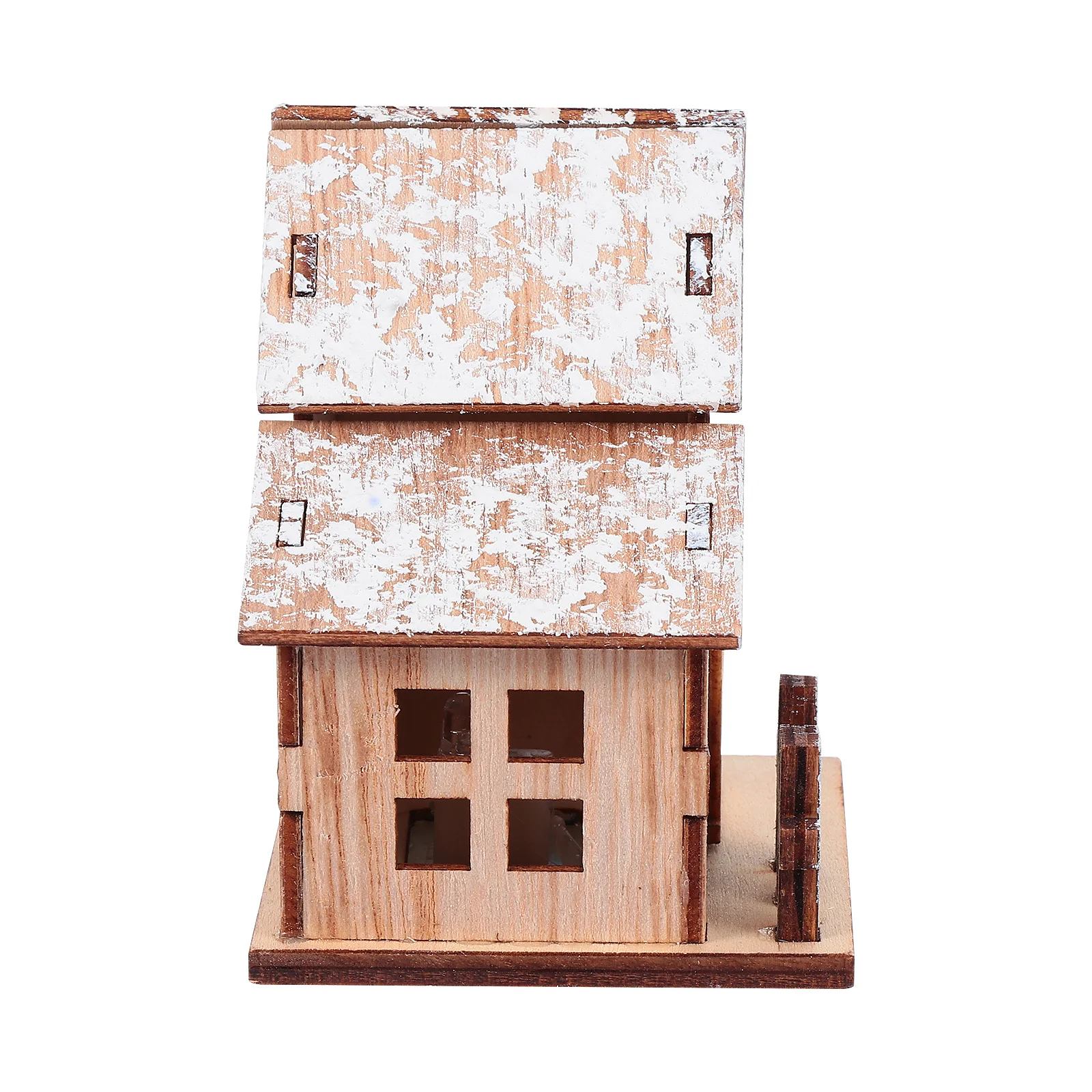 

Luminous Wooden House Ornament LED Christmas Decoration Hanging Pendant for Door Window Tree Wall Desktop Indoor Outdoor Festive